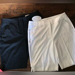 2 pairs Greg Norman Golf Bermuda shorts 6 New
